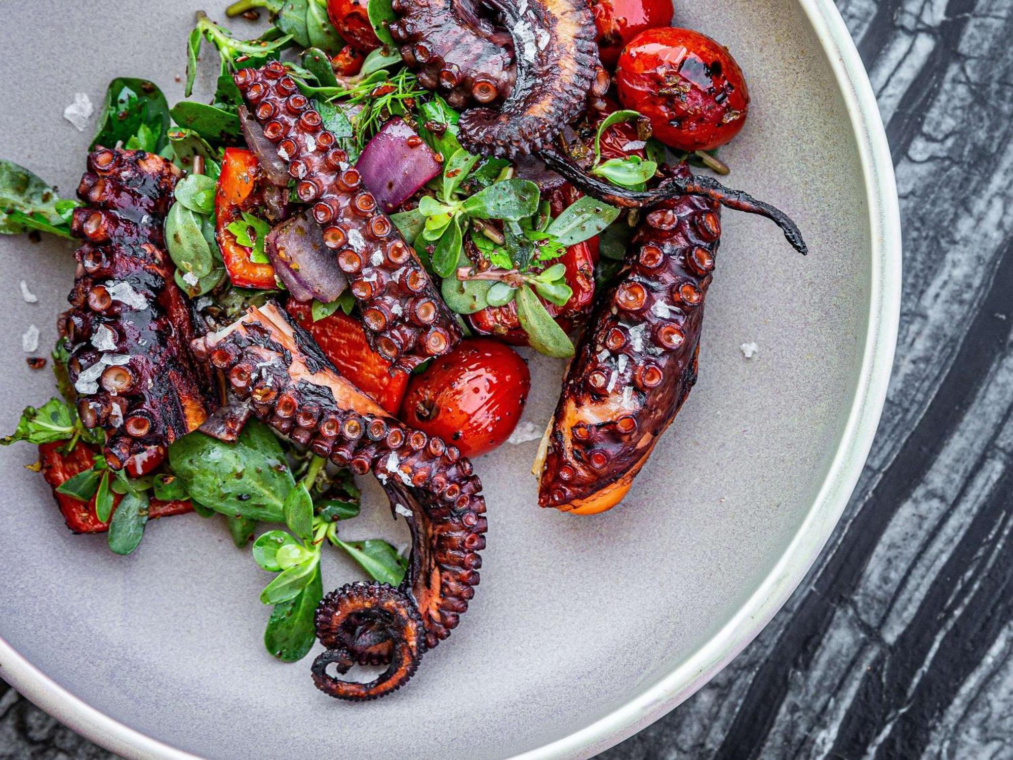 Novotel Istanbul Bosphorus Hotel Esterno foto Grilled octopus salad